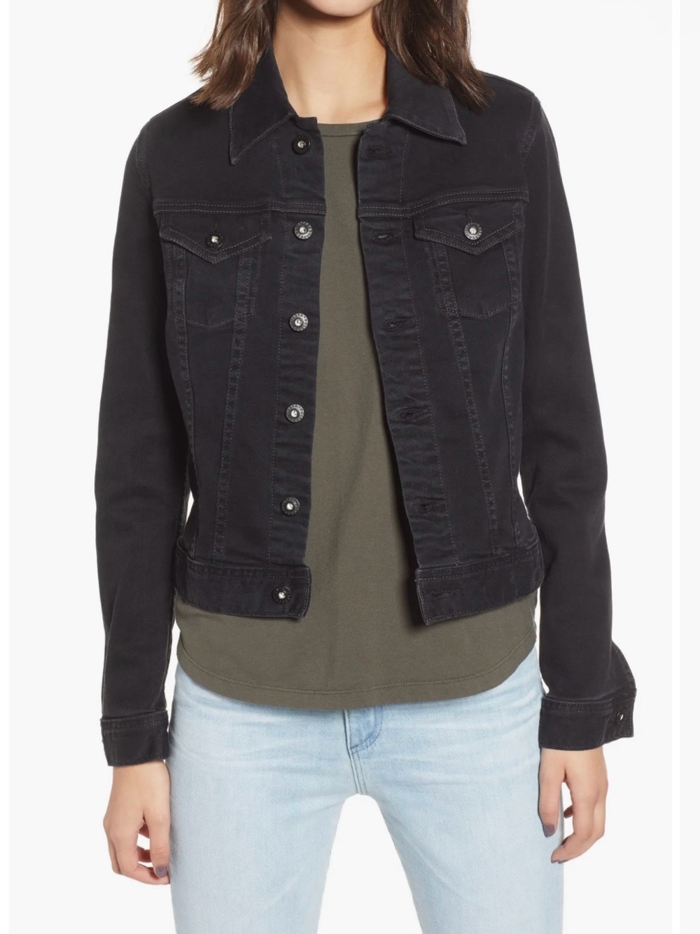 AG Robyn Crop Denim Jacket new size M